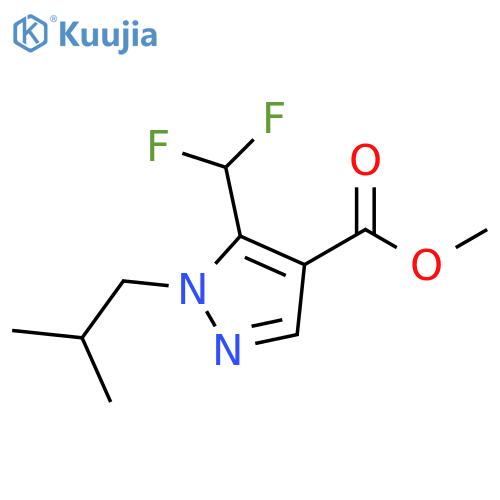 5-Difluoromethyl-1-isobutyl-1H-pyrazole-4-carboxylic acid methyl ester structure