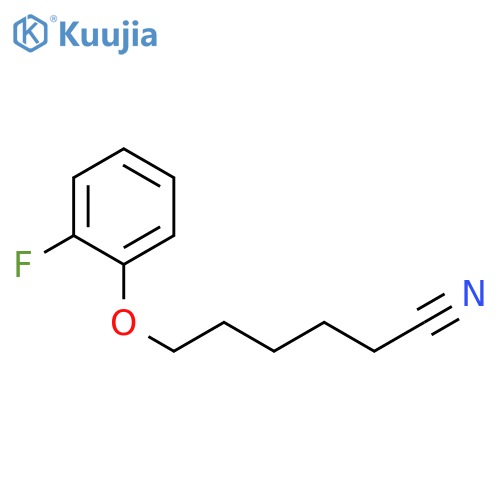 6-(2-fluorophenoxy)hexanenitrile structure