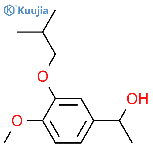 1-[4-methoxy-3-(2-methylpropoxy)phenyl]ethanol structure