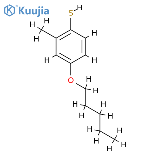 2-methyl-4-pentoxybenzenethiol structure