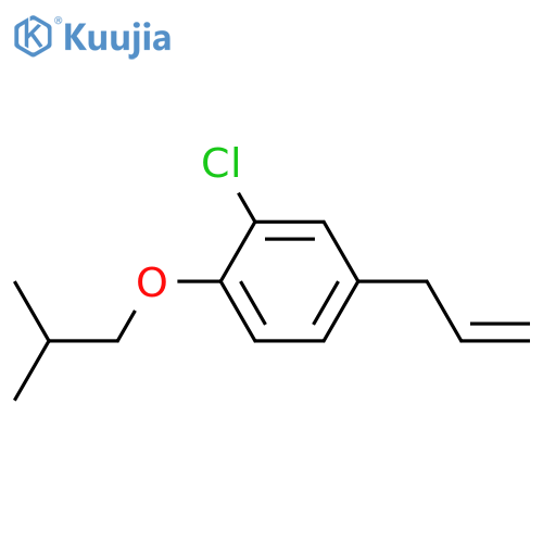 2-chloro-1-(2-methylpropoxy)-4-prop-2-enylbenzene structure