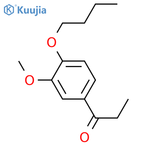 1-(4-butoxy-3-methoxyphenyl)propan-1-one structure