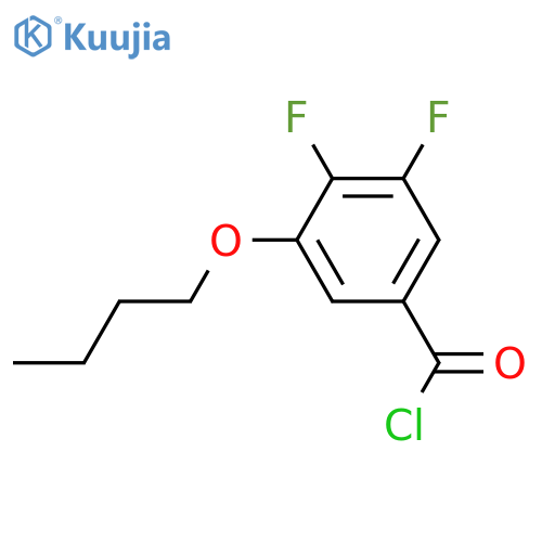 3-n-Butoxy-4,5-difluorobenzoyl chloride structure