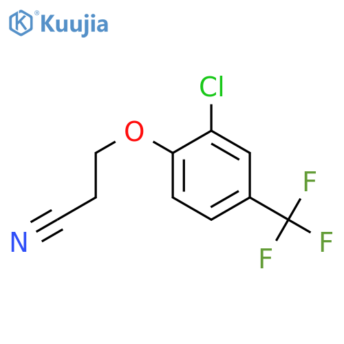 3-[2-chloro-4-(trifluoromethyl)phenoxy]propanenitrile structure