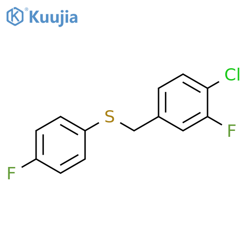 (4-CHLORO-3-FLUOROBENZYL)(4-FLUOROPHENYL)SULFANE structure