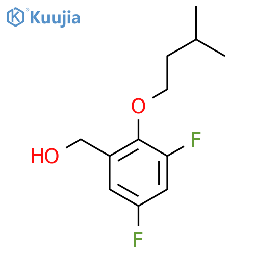 (3,5-Difluoro-2-(isopentyloxy)phenyl)methanol structure
