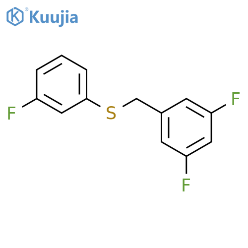 (3,5-DIFLUOROBENZYL)(3-FLUOROPHENYL)SULFANE structure