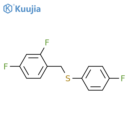 1,3-Difluoro-4-[(4-fluorophenyl)sulfanylmethyl]benzene structure