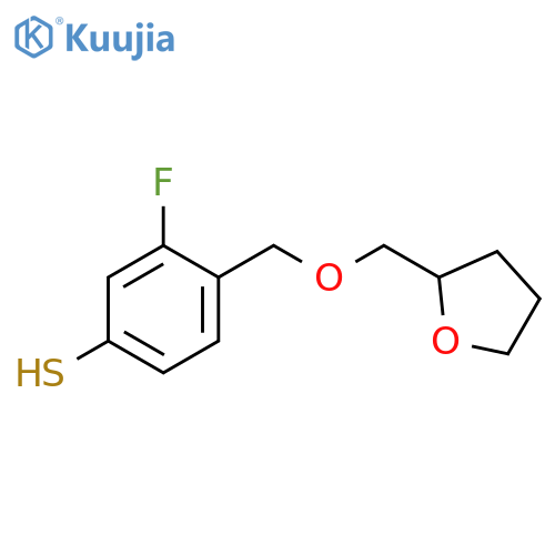 3-Fluoro-4-[(tetrahydrofurfuryloxy)methyl]thiophenol structure