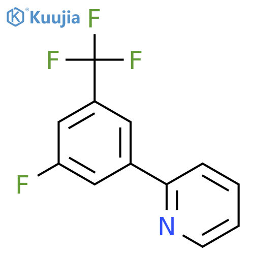 2-[3-fluoro-5-(trifluoromethyl)phenyl]pyridine structure