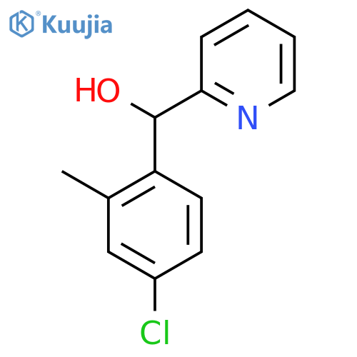 4-Chloro-2-methylphenyl-(2-pyridyl)methanol structure