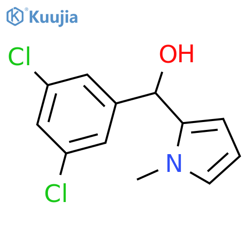 (3,5-dichlorophenyl)-(1-methylpyrrol-2-yl)methanol structure