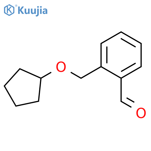 2-[(cyclopentyloxy)methyl]benzaldehyde structure