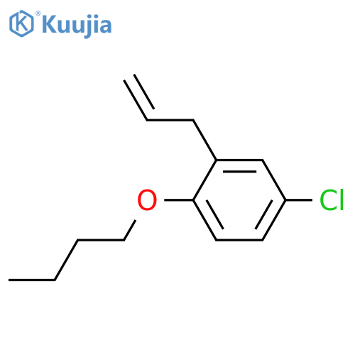 1-butoxy-4-chloro-2-prop-2-enylbenzene structure