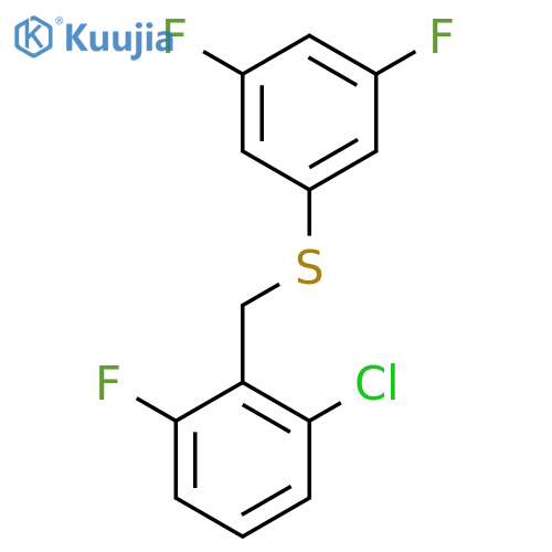 (2-Chloro-6-fluorobenzyl)(3,5-difluorophenyl)sulfane structure