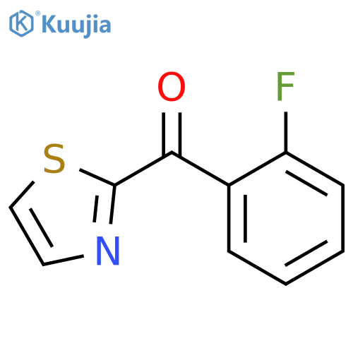 (2-fluorophenyl)-(1,3-thiazol-2-yl)methanone structure