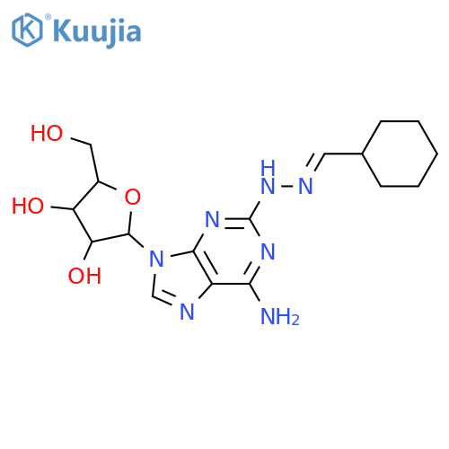 Adenosine,2-[2-(cyclohexylmethylene)hydrazinyl]- structure