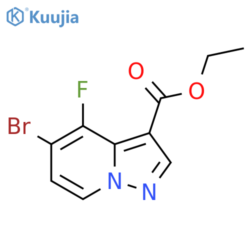 Ethyl 5-bromo-4-fluoropyrazolo[1,5-a]pyridine-3-carboxylate structure