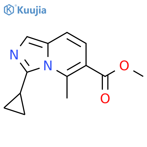 methyl 3-cyclopropyl-5-methylimidazo1,5-apyridine-6-carboxylate structure