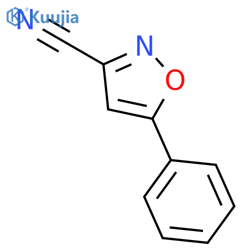 3-Isoxazolecarbonitrile, 5-phenyl- structure