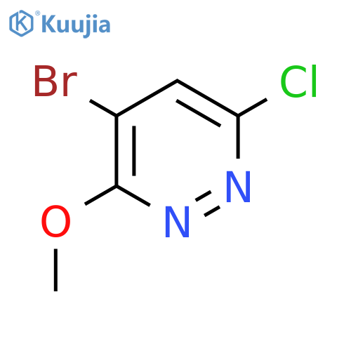 4-bromo-6-chloro-3-methoxypyridazine structure