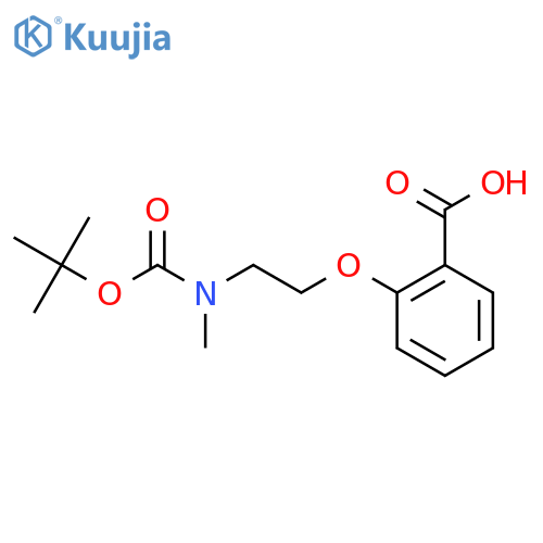 2-[2-(Tert-butoxycarbonyl-methyl-amino)-ethoxy]-benzoic acid structure