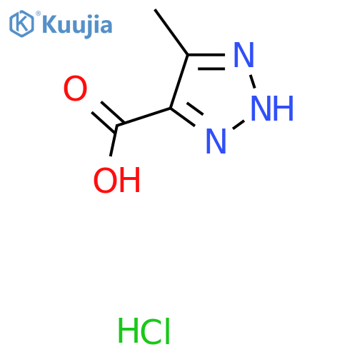 4-methyl-1H-1,2,3-triazole-5-carboxylic acid hydrochloride structure