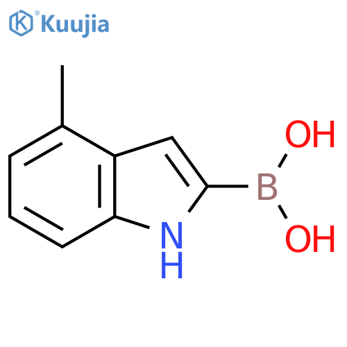 4-Methyl-1H-indole-2-boronic acid structure