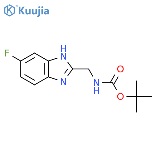 Tert-Butyl ((5-fluoro-1H-benzo[d]imidazol-2-yl)methyl)carbamate structure