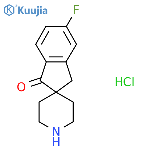 5-fluoro-1,3-dihydrospiroindene-2,4'-piperidine-1-one hydrochloride structure