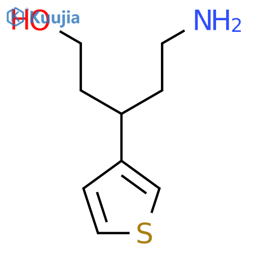 5-Amino-3-(3-thienyl)pentan-1-ol structure