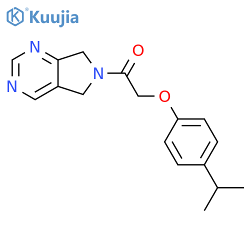 2-4-(propan-2-yl)phenoxy-1-{5H,6H,7H-pyrrolo3,4-dpyrimidin-6-yl}ethan-1-one structure