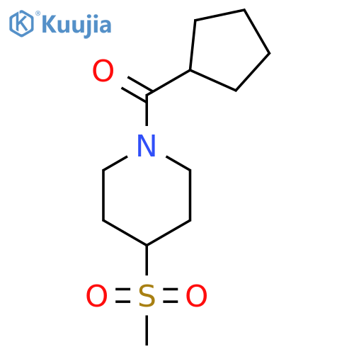 1-cyclopentanecarbonyl-4-methanesulfonylpiperidine structure