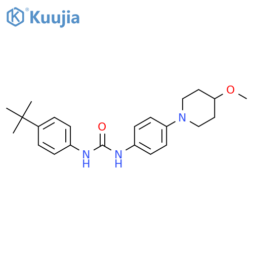 1-(4-tert-butylphenyl)-3-4-(4-methoxypiperidin-1-yl)phenylurea structure
