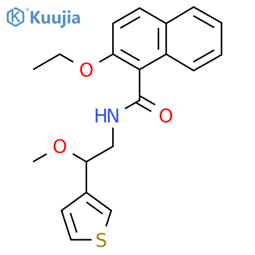 2-ethoxy-N-2-methoxy-2-(thiophen-3-yl)ethylnaphthalene-1-carboxamide structure