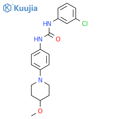 1-(3-chlorophenyl)-3-4-(4-methoxypiperidin-1-yl)phenylurea structure