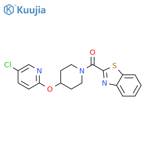 2-{4-[(5-chloropyridin-2-yl)oxy]piperidine-1-carbonyl}-1,3-benzothiazole structure