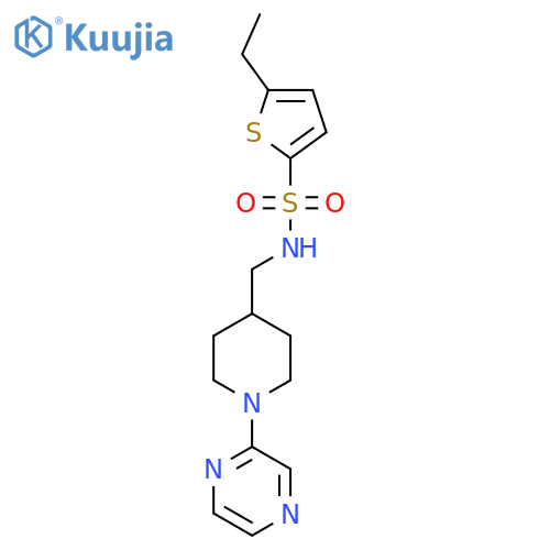 5-Ethyl-N-{[1-(pyrazin-2-YL)piperidin-4-YL]methyl}thiophene-2-sulfonamide structure