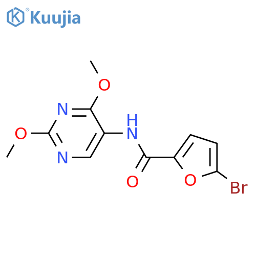 5-bromo-N-(2,4-dimethoxypyrimidin-5-yl)furan-2-carboxamide structure