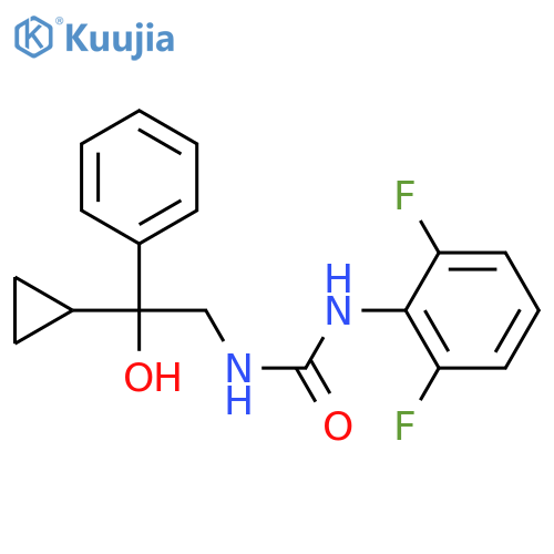 1-(2-cyclopropyl-2-hydroxy-2-phenylethyl)-3-(2,6-difluorophenyl)urea structure