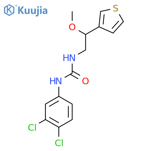 1-(3,4-dichlorophenyl)-3-2-methoxy-2-(thiophen-3-yl)ethylurea structure