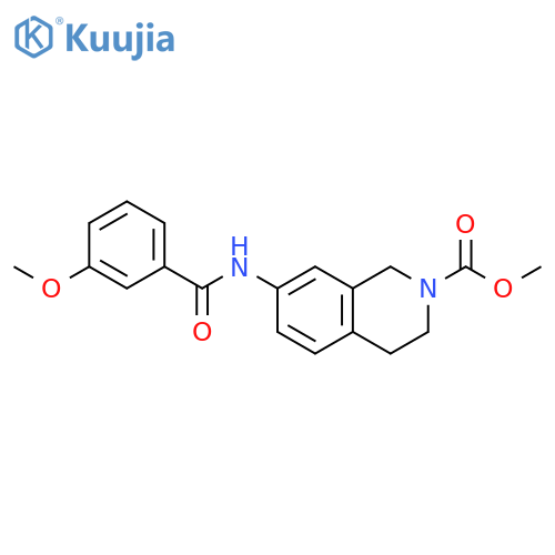 methyl 7-(3-methoxybenzamido)-1,2,3,4-tetrahydroisoquinoline-2-carboxylate structure