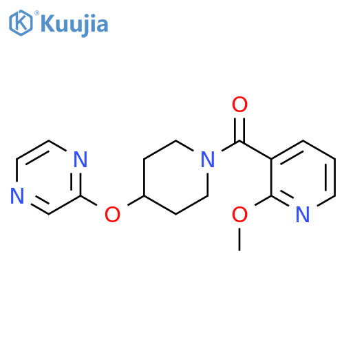 2-{[1-(2-methoxypyridine-3-carbonyl)piperidin-4-yl]oxy}pyrazine structure