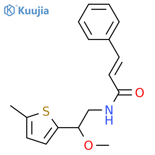 (E)-N-[2-methoxy-2-(5-methylthiophen-2-yl)ethyl]-3-phenylprop-2-enamide structure