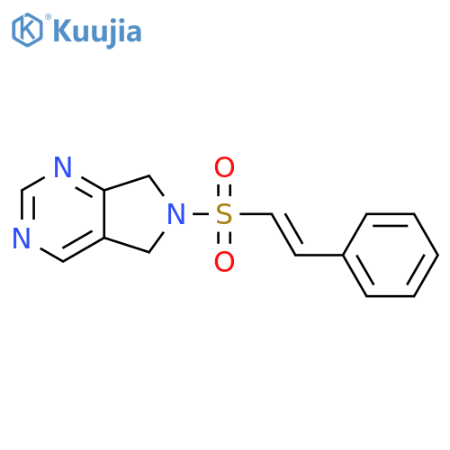 6-(E)-2-phenylethenesulfonyl-5H,6H,7H-pyrrolo3,4-dpyrimidine structure