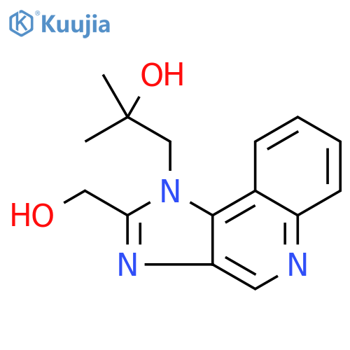 2-(Hydroxymethyl)-a,a-dimethyl-1H-imidazo4,5-cquinoline-1-ethanol structure