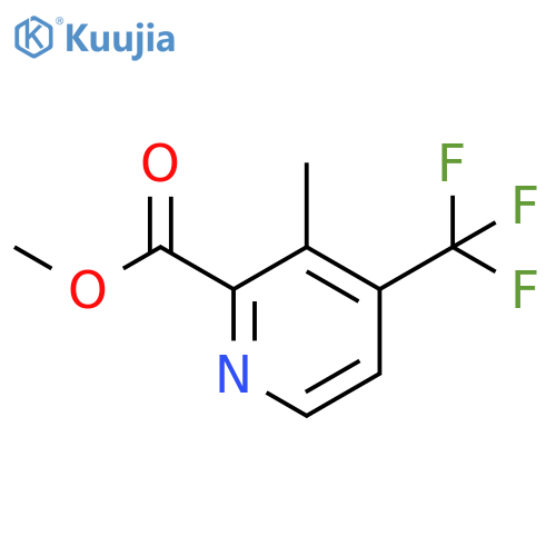 methyl 3-methyl-4-(trifluoromethyl)pyridine-2-carboxylate structure