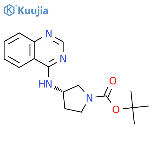 (S)-tert-Butyl 3-(quinazolin-4-ylamino)pyrrolidine-1-carboxylate structure