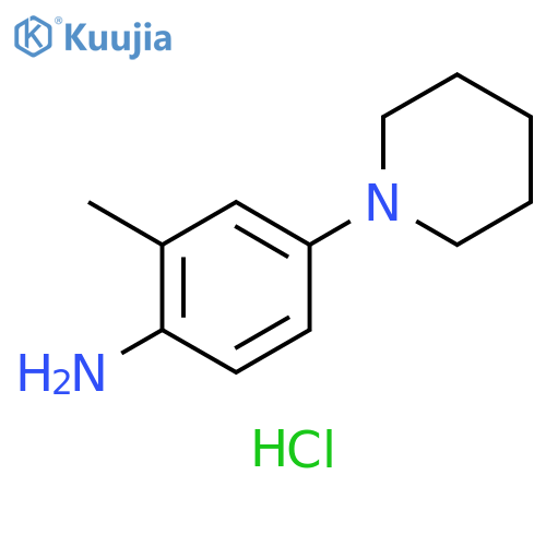 2-Methyl-4-(1-piperidinyl)aniline dihydrochloride structure