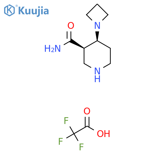 (cis)-4-(Azetidin-1-yl)piperidine-3-carboxamidetrifluoroacetic acid salt structure